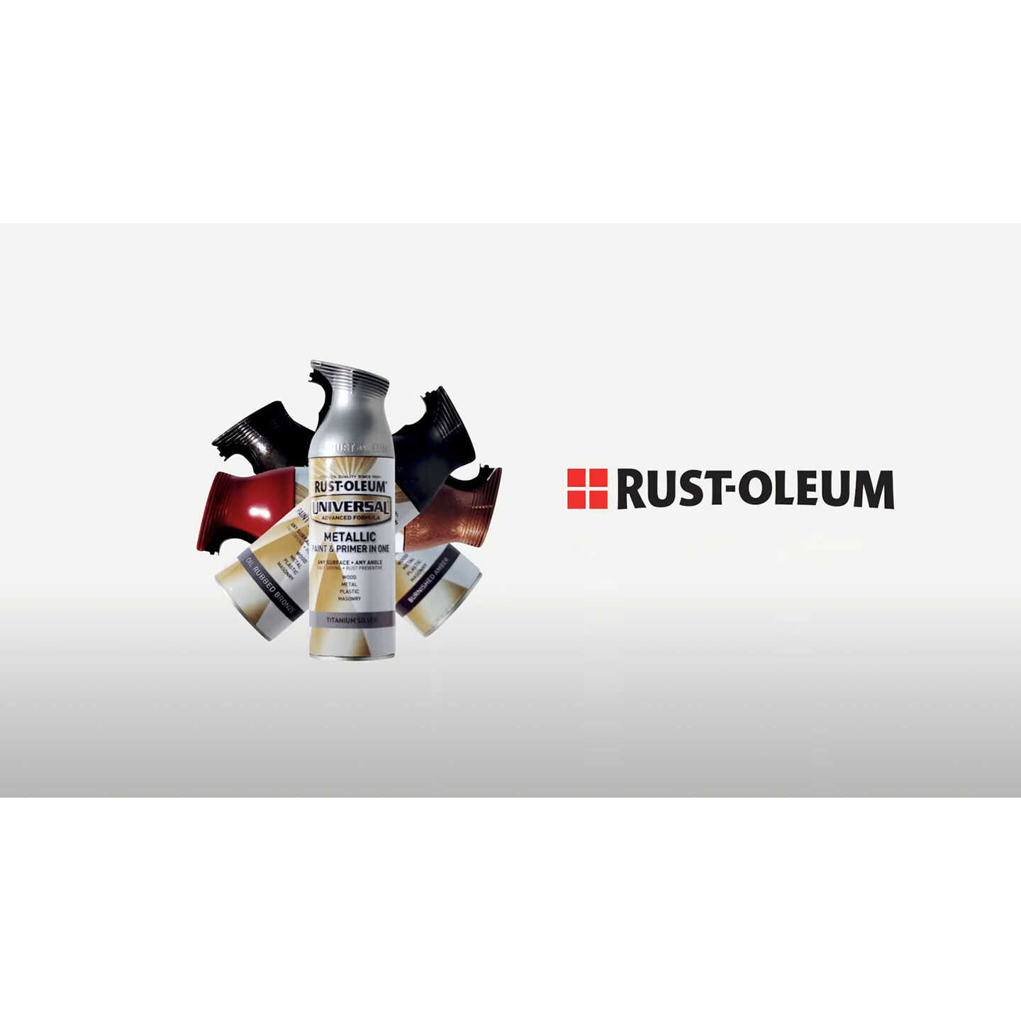 Rust-Oleum 330504 Universal All Surface Metallic Spray Paint, 11 oz,  Guilded Brass
