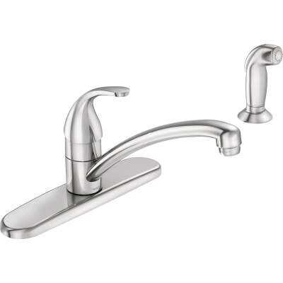 Moen Adler 1-Handle Lever Kitchen Faucet with Side Spray, Chrome