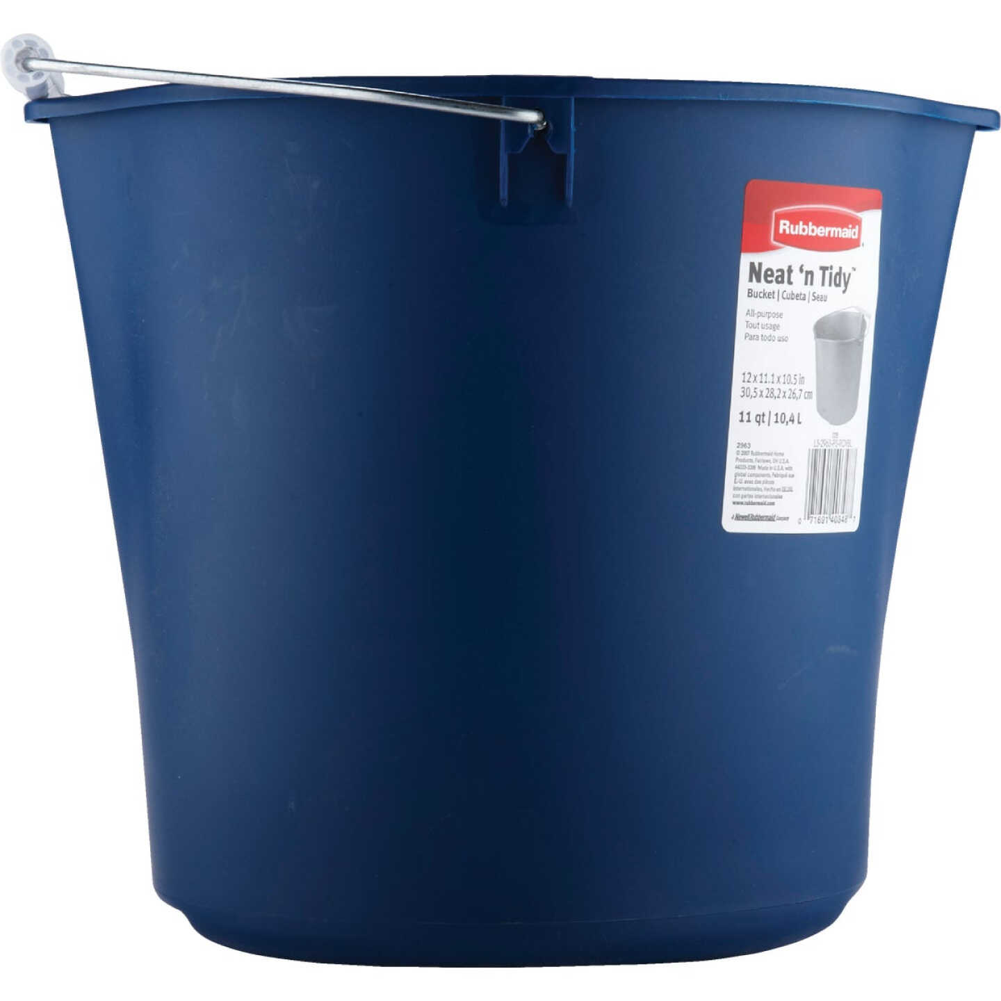 Rubbermaid Neat 'N Tidy 11 Qt. Royal Blue Bucket - Brownsboro Hardware &  Paint