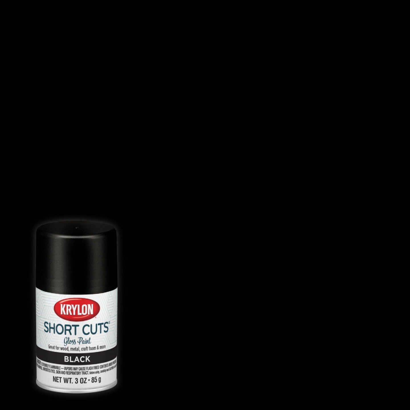 Krylon Short Cuts 3 Oz. High-Gloss Enamel Spray Paint, Black - Brownsboro  Hardware & Paint