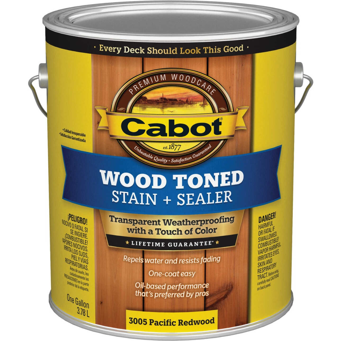 Cabot Alkyd/Oil Base Wood Toned Deck & Siding Stain, 3005 Pacific
