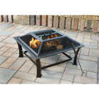 Outdoor Expressions 30 In. Antique Bronze Square Steel Fire Pit Image 2